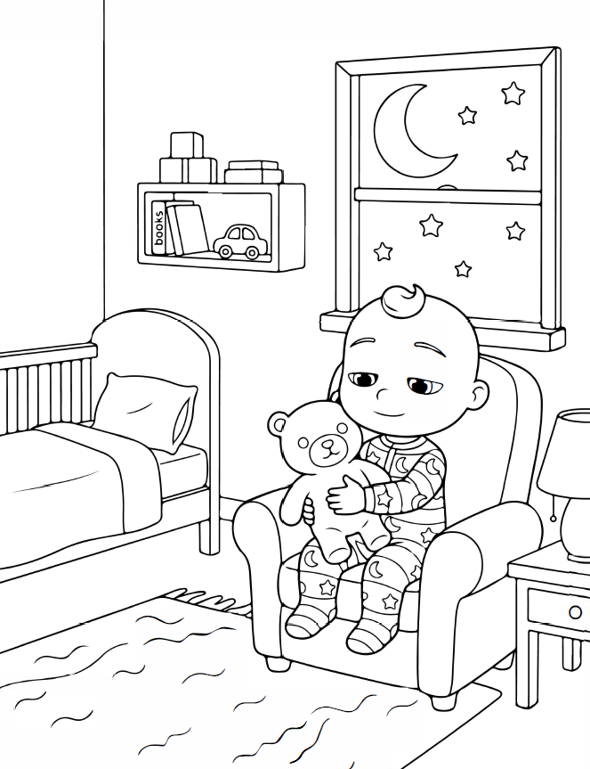 پیش‌نمایش نقاشی Bedtime Jj